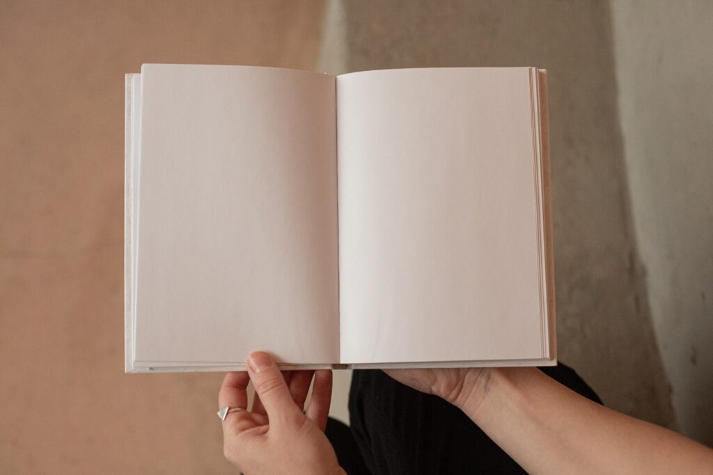 Image of a blank book