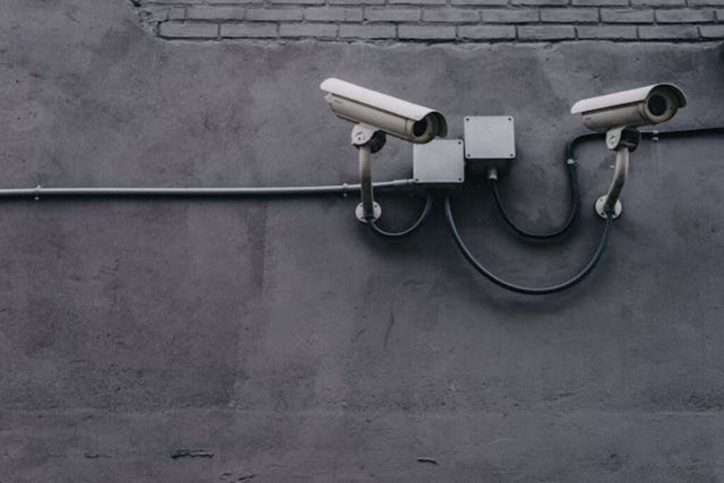 CCTV on a wall